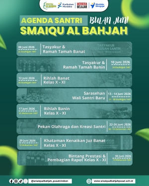Menata Langkah, Meraih Berkah: Agenda Santri Bulan Juni SMAIQu Al-Bahjah